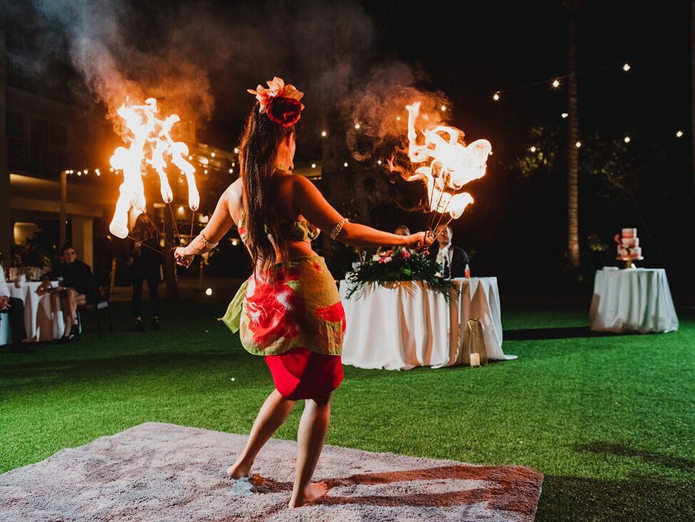 Florida Keys Fire Dancer, Baker's Cay Resort, Key Largo Wedding Entertainment, Unique Beach Wedding Ideas
