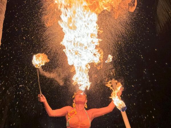 Barefoot Daisy, Miami Fire Dancer, Florida Keys Fire Show, South Florida Fire Show